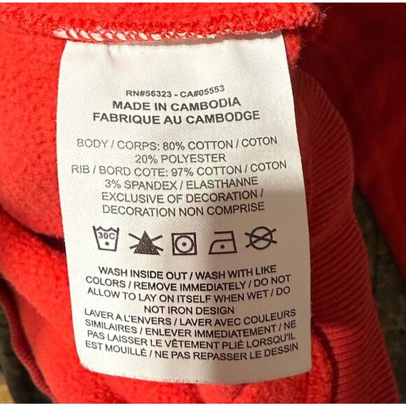 Vintage Nike Hoodie Youth Boys Sz XL Red Swoosh Pullover Athletic Sweatshirt - Picture 6 of 7